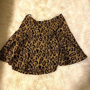 Free people Leopard skirt
